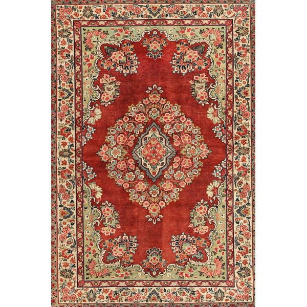 Latitude Run® Birkenhead Handmade Wool Burgundy Rug Wayfair